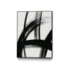 \"Spontaneous Ii\" Canvas Framed Black 30x40 Wall Art
