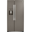 GE 36\" 21.8 Cu. Ft. Side-by-Side Refrigerator - Slate - GZS22IMNES