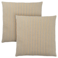 Gold Grey Abstract Dot 2pcs Pillow