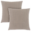 Light Dark Brown Abstract Dot 2pcs Pillow