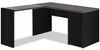 Orion 60\" Computer Office Desk with Tempered Glass & 3-Drawers - Black & Grey