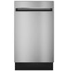 Profile 18\" 47 dBA Built-In Top-Control Dishwasher with Calrod Heater - Stainless - PDT145SSLSS