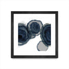 \"Blotted Ink Ii\" Matted and Framed Black 30x30 Wall Art