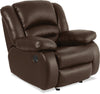 Toreno 42\" Genuine Leather Power Reclining Chair - Brown
