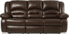 Toreno 86\" Genuine Leather Reclining Sofa - Brown