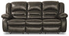 Toreno 86\" Genuine Leather Power Reclining Sofa - Grey