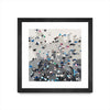 \"Crowd Sourcing\" Matted and Framed Black 36x36 Wall Art