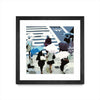 \"April Showers\" Matted and Framed Black 30x30 Wall Art
