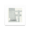 \"Orien\" Matted and Framed White 36x36 Wall Art