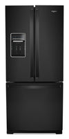 Whirlpool 30\" 20 Cu. Ft. French-Door Refrigerator - Black - WRF560SEHB