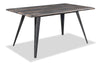 Amos Dining Table, Metal, 60\"W - Grey