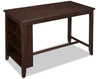 Astoria Counter-Height Dining Table with Built-in Shelves, 60\"W - Brown