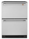 Cafe 24\" 5.7 Cu. Ft. Dual Drawer Refrigerator - Stainless - CDE06RP2NS1
