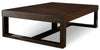 Watson 56\" Contemporary Coffee Table - Dark Brown Wood