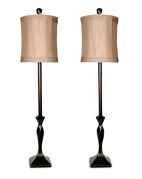 Coffee Bean 2-Piece Table Lamp Set