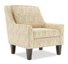 Made in Canada Sofa Lab Customizable Club 29\" Fabric Accent Chair with Wood Legs - Garden Multicolour