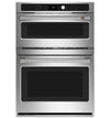 Cafe 30\" 6.7 Cu. Ft. Electric Wall Oven with Combination Double Wall Oven with True Convection - Stainless - CTC912P2NS1