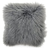 Mongolian 16\" Square Accent Pillow - Grey