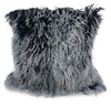 Mongolian 16\" Square Accent Pillow - Navy/Grey Tip