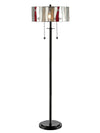 Evelyn 62\" Tiffany Style Hand-Blown Glass Floor Lamp