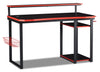 Herman 50\" Gaming Office Desk - Black with Red Trim