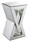 Lane 12\" Mirrored Accent Table - Silver