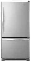 Whirlpool 30\" 18.7 Cu. Ft. Bottom-Mount Refrigerator - Monochromatic Stainless Steel - WRB329RFBM
