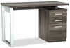 Oscar 47\" Reversible Office Desk with Storage - Grey