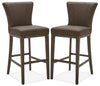 Quinn Bar Stool, Set of 2 – Brown