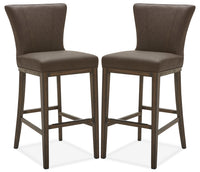 Quinn Bar Stool, Set of 2 – Brown