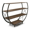 Santa Mon 54\" 4-Shelf Open Circle Bookcase - Espresso