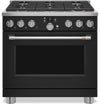 Cafe 5.7 Cu. Ft. Smart Dual Fuel Range with True European Convection and Self Clean Racks - Matte Black - C2Y366P3TD1