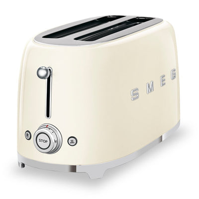 Smeg 4-Slice Long-Slot Toaster - TSF02CRUS|Grille-pain Smeg à fentes longues pour 4 tranches - TSF02CRUS