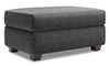 Made in Canada Customizable Sofa Lab The Trunk 39\" Chenille Fabric Storage Ottoman - Luxury Charcoal Grey