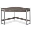 Christiana 42\" Corner Office Desk with Drawer - Dark Taupe