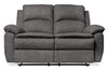 Chandler 60\" Chenille Fabric Reclining Loveseat - Grey