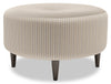 Made in Canada Customizable Sofa Lab The Curve 31\" Fabric Ottoman - Mushroom Beige