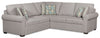 Scott Living Haven 2-Piece Left-Facing Chenille Fabric Sectional - Grey