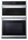 LG 30\" 6.4 Cu. Ft. Electric Combination Wall Oven with Fan Convection - Smudge Proof Stainless Steel - WCEP6423F