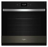 Whirlpool 30\" 4.3 Cu. Ft. Electric Single Wall Oven with True Convection - Black Stainless Steel with PrintShield™ Finish - WOES7030PV