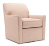 Made in Canada Sofa Lab Customizable Swivel 31\" Linen-Look Fabric Accent Chair - Pax Rose Pink