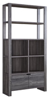 Oscar Owen 36\" Bookcase with Drawer & 6 Shelves - Grey
