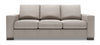 Made in Canada Customizable Sofa Lab Track 85\" Linen-Look Fabric Sofa with Track Arms - Pax Slate Grey
