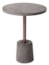 Rosalee 18\" Accent Table - Grey Cement Top & Base