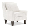 Made in Canada Sofa Lab Customizable Club 29\" Fabric Accent Chair with Wood Legs - Dolphin White