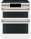Cafe 7 Cu. Ft. Smart Electric Range with True European Convection and Self Clean Racks - Matte White - CCES750P4MW2