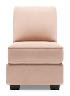 Sofa Lab Roll Armless Chair - Pax Rose