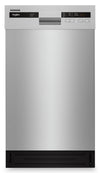 Whirlpool 18\" 50 dBA Built-In Front-Control Dishwasher - Monochromatic Stainless Cabinet - WDPS5118PM