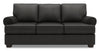 Made in Canada Customizable Sofa Lab Roll 86\" Linen-Look Fabric Sofa with Rolled Arms - Luna Kohl Grey