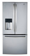 Profile 33\" 17.5 Cu. Ft. French-Door Refrigerator - Stainless Steel Fingerprint Resistant - PYE18HYRKFS